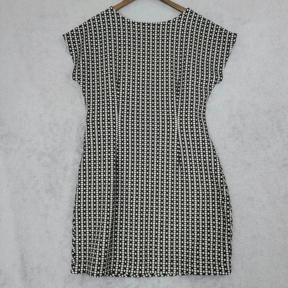 NWOT Anthropologie Saturday Sunday Sheath Knee Dress Patterned L  20CT - Picture 2 of 10